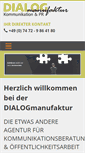 Mobile Screenshot of dialogmanufaktur.de