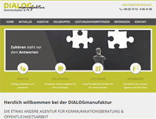 Tablet Screenshot of dialogmanufaktur.de